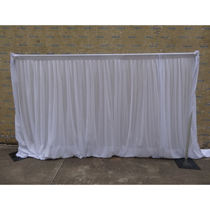 Aluminum <b>backdrop</b> support <b>stand</b> adjustable pipe drape for events - Product Image 1