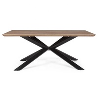 Cadre en fer Table à manger meubles de maison MDF en bois Cussportsble rustique classique moderne Restafour Seasonsrial grande taille industrielle