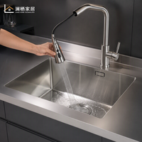 Kabinet Dapur Modular Luar Ruangan Modern dari Baja Tahan Karat Multifungsi Anti Karat Anti Angin untuk BBQ dengan Panel Kaca