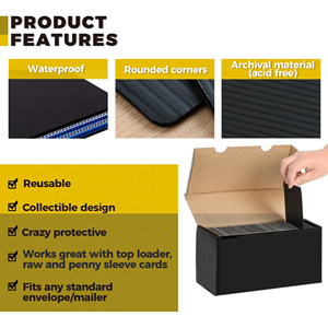 カスタムPPプラスチックブラックカードガード包装パッドトレーディングカードメーリングプロテクター - Product Image 6