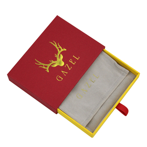 Eco Friendly Custom Logo Cardboard Drawer <b>Box</b> Luxury <b>Gift</b> Packaging Storage Organizer Necklace <b>Earring</b> Bracelet Ring Embossing - Product Image 2