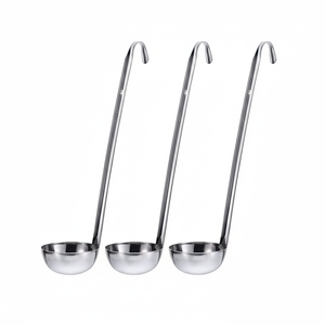 เครื่องใช้ในครัวที่มีคุณภาพสูงชุดทำอาหารด้ามทัพพีสแตนเลสซุปซุปแกงอาหาร - Product Image 1