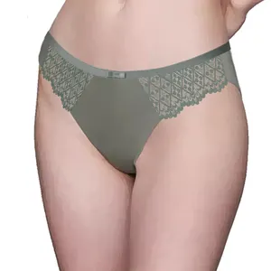 Daily Update Women's Lace Mid Waist Sexy Panties With Soft Breathable 100% Cotton Liner Traceless Women Panties