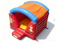 Château gonflable mini sur le thème des pompiers pour enfants, en PVC, capacité 3-5 personnes, idéal pour la location commerciale ou à domicile