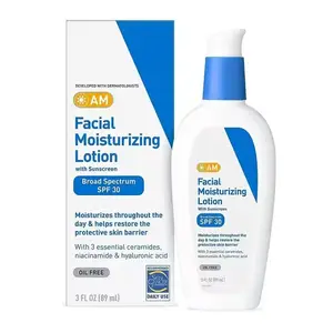 Loción hidratante facial PM crema de noche con SPF30 reparación piel sensible nicotinamida ceramida Crema para el cuidado de la piel 89ML