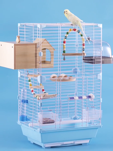 Villa de luxe perroquet Cage à <span class=keywords><strong>oiseaux</strong></span> pliante Cages à <span class=keywords><strong>oiseaux</strong></span> <span class=keywords><strong>en</strong></span> métal élevage petite Cage d'élevage d'<span class=keywords><strong>oiseaux</strong></span> pour extérieur intérieur - Product Image 6