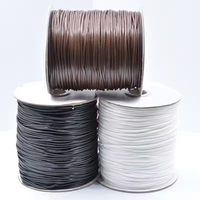 Fil ciré coréen de 0,8 mm, 160 m/rouleau, cordon ciré, ficelle, sangle, corde pour la fabrication de bijoux
