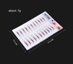 NUEVO Magic 4D Hair-like <span class=keywords><strong>Eyebrow</strong></span> Tattoo <span class=keywords><strong>Sticker</strong></span> Cejas postizas Maquillaje duradero a prueba de agua Pegatinas para cejas a base de agua - Product Image 6