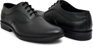 Chaussures noires en cuir véritable à enfiler pour hommes – Décontractées, habillées, coupe classique, légères, confortables, séchage rapide, pour le bureau et le quotidien - Product Image 2