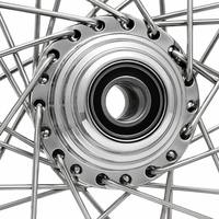 Roue avant à rayons chromés en acier ZCLH 16 pouces pour moto Indian