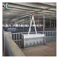 Structure en acier préfabriquée automatique pour porcherie, conception de cage de maternité pour 500 porcs
