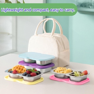 Lonchera Infantil de Acero Inoxidable 304 con Tapa de Silicona, Hermética, para Niños - Product Image 5