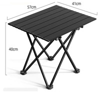 Table de camping pliable en acier carbone au design moderne pour le camping en parc, la cour, facile à déplacer et à installer