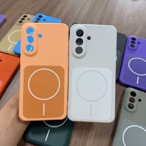 Coque de téléphone BAILI en silicone liquide magnétique, sensation peau, antichoc, protection intégrale pour Samsung <span class=keywords><strong>J6</strong></span>/J7 PRO/A21 – Vente en gros usine - Product Image 4
