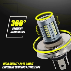 Đèn Pha LED Xe Máy P45T R2 84SMD Chùm Sáng Cao/Thấp Cho Xe Tay Ga Xe Máy Màu Trắng 6000K 9-80V - Product Image 3
