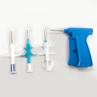 Microchip Reutilizable, Jeringa Inyectora, Pistola de Identificación Animal, Implante Indoloro, Aguja FDX-B, Microchip RFID para Caballos, Ganado, Perros y Gatos