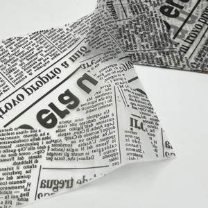 Papier d'emballage biodégradable personnalisé avec logo pour hamburgers, restauration rapide à emporter, résistant à la graisse - Product Image 4