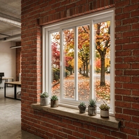 Fenêtres coulissantes en vinyle LEDOW P80 à faible entretien et installation facile pour les entrepreneurs généralistes et les détaillants en amélioration de l'habitat