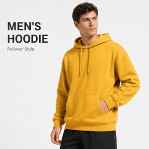 Sweat à capuche unisexe en molleton français premium, coton peigné, poids moyen, uni, personnalisable avec logo, grandes tailles pour hommes - Product Image 1