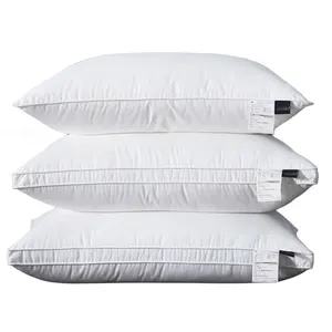 Hipoalergênico Plush Cotton Down prova Tecido Fácil Limpo Personalizado Quadrado Microfibra Hotel Bed Pillow