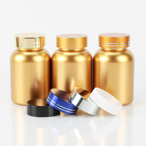 Botellas Vacías Premium Doradas de 130 ml para Suplementos, Cápsulas, Almacenamiento de Dulces, Botellas de Plástico para Vitaminas, Suministro al por Mayor - Product Image 1