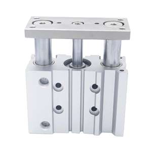 Cylindre à piston à tige de guidage triaxiale de type SMC, roulement en acier pour pneumatique, différentes tailles - Product Image 1