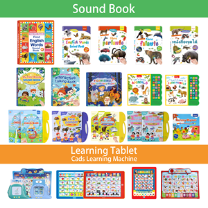 Livre sonore interactif éducatif multilingue personnalisé pour enfants de 3 à 5 ans avec plus de 500 sons - Product Image 4