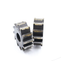 80x3mmx6Dents Pour Bambou Bâton Rond Faisant La Machine 2Pcs Par Ensemble Outils De Travail Du Bois Cutter Pièces De Rechange Tête De Coupe