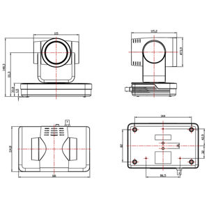 Caméra PTZ de diffusion en direct FEELWORLD UHD4K12X simultanée 3G-SDI/HDMI/USB/IP avec zoom optique 12x 4K30fps compatible PoE - Product Image 6