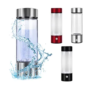 Portable 800PPB SPE/PEM Hydrogen Generator Cup Water Filter 430ML Alkaline Maker Hydrogen-Rich Water Bottle Pure H2 Electrolysis