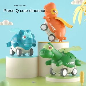 <span class=keywords><strong>Dessin</strong></span> <span class=keywords><strong>animé</strong></span> dinosaure Friction camion électrique course petit véhicule à tirer <span class=keywords><strong>Dino</strong></span> presse et aller voiture jouets - Product Image 3