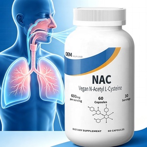 N-acetil-L-cisteína (NAC) 600mg de Marca Privada OEM, Suministro de Fábrica, Apoya la Salud Respiratoria y Mejora la Inmunidad - Product Image 1