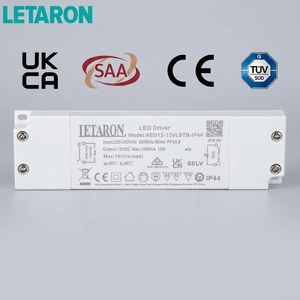 Driver LED électronique étanche IP44 LETARON ODM/OEM pour miroir de salle de bain, alimentation LED sans scintillement - Product Image 1