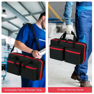Bolsa de Herramientas Portátil Mydays para Exteriores, Bolsa de Herramientas Manual, Portaherramientas para Almacenamiento de Baterías y Cargadores, Bolsa de Herramientas para Técnicos - Product Image 4
