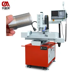 เครื่องเจาะ CNC 4แกนอัตโนมัติท่อกลมโลหะความแม่นยำรูเล็ก