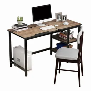 Multi-Functional Industrial Computer Desks Corner PC Table Home Office Furniture Desktop with Metal Frame