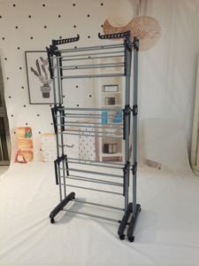 <span class=keywords><strong>ราว</strong></span><span class=keywords><strong>ตาก</strong></span><span class=keywords><strong>ผ้า</strong></span>โลหะแบบพับได้ 4 ชั้น ประหยัดพื้นที่ ขยายได้ ถอดประกอบได้ สำหรับห้องน้ำ รุ่นขายดี PT-8033 - Product Image 3