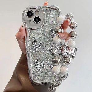 <span class=keywords><strong>Coque</strong></span> de téléphone portable INS Drip Glue Wrinkled Love Girl pour femmes, compatible <span class=keywords><strong>iPhone</strong></span> 16 15 17 Pro Max 14 <span class=keywords><strong>13</strong></span>, <span class=keywords><strong>avec</strong></span> chaîne et protection arrière - Product Image 1