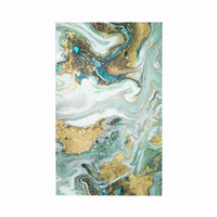 Panneau Mural PVC Effet Marbre UV Intérieur de 3mm, Haute Brillance, Imperméable et Facile à Installer