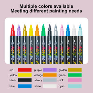 Spidol cat akrilik <span class=keywords><strong>2</strong></span>.mm, spidol ujung tunggal, spidol seni lukis, pena Dot portabel - Product Image 4