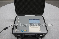 Compteur de particules industriel HOPU LPC et testeur de PPM d'eau pour huile hydraulique AC220V 120W à montage au sol