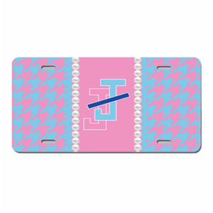 Plaque d'immatriculation de voiture personnalisée Phi Delta <span class=keywords><strong>Kappa</strong></span> avec lettres grecques, motif pied-de-poule classique, accessoire pour véhicule - Product Image 3