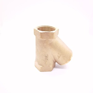 American Standard Bronze NPT ตัวกรองเกลียวภายใน <span class=keywords><strong>Y</strong></span> ตัวกรองสเตนเลสชนิด <span class=keywords><strong>Y</strong></span> ป้องกันการกัดกร่อนทางทะเล1นิ้ว - Product Image 3