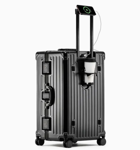 Aluminum Frame Travel Trolley With Silent Wheels 20, 22, 24, 26 Inch Durable <strong>Hard</strong> <strong>Shell</strong> Customized Traveling <strong>Suitcase</strong> Luggage - Product Image 4