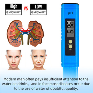 pH-mètre portable, plage de pH 0-14, précision 0,01, sonde en verre avec poudre d'étalonnage pour le test de la qualité de l'eau - Product Image 5