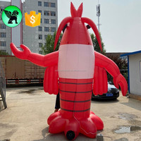 Homard gonflable de publicité de vacances personnalisé de 10 pieds de haut, homard gonflable pour événement géant à vendre A6606