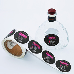 Bán Buôn Cá Nhân Tùy Chỉnh Vòng Trong Suốt Nhãn Rõ Ràng Tùy Chỉnh Dán Cuộn Biểu Tượng Dán Cho Bao Bì - Product Image 5