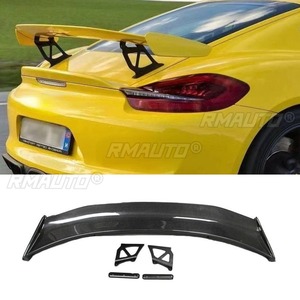 Aileron de coffre arrière en fibre de carbone véritable pour Porsche 718 981 987 GT4 2015-2020 - Product Image 2
