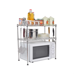 2 Tiers Metal <strong>Microwave</strong> Oven Storage <strong>Shelf</strong> , NSF Approval - Product Image 2