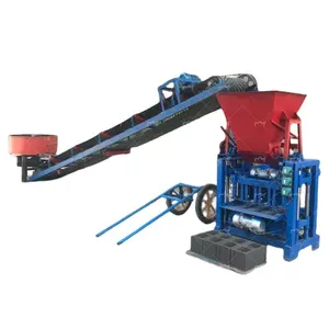 BR4-35 semi-automatic production line building materials concrete cement hollow block brick making machine